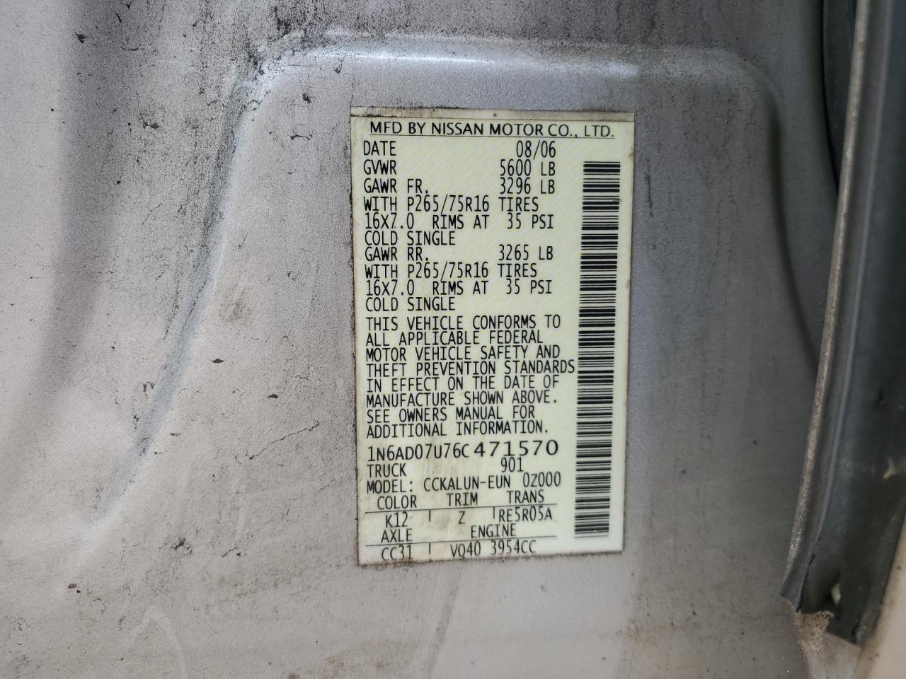 Nissan Frontier Crew Cab Le Image 7