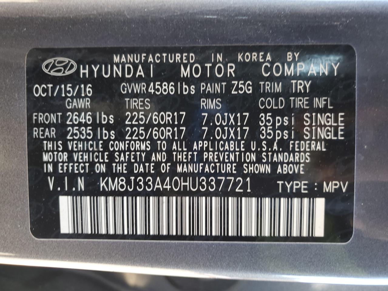 Hyundai TUCSON Limited Image 8