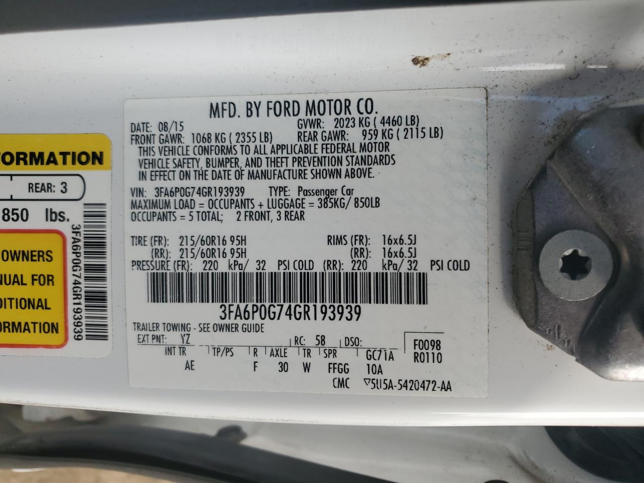 Ford Fusion S Image 9