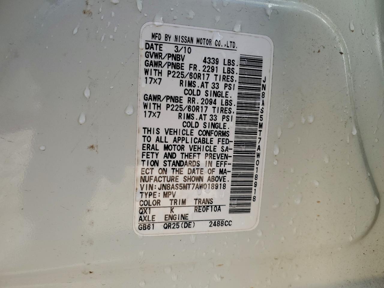 Nissan Rogue S Image 10