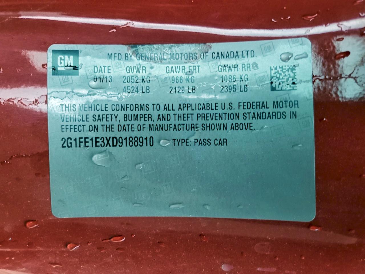 Chevrolet Camaro Ls Image 9