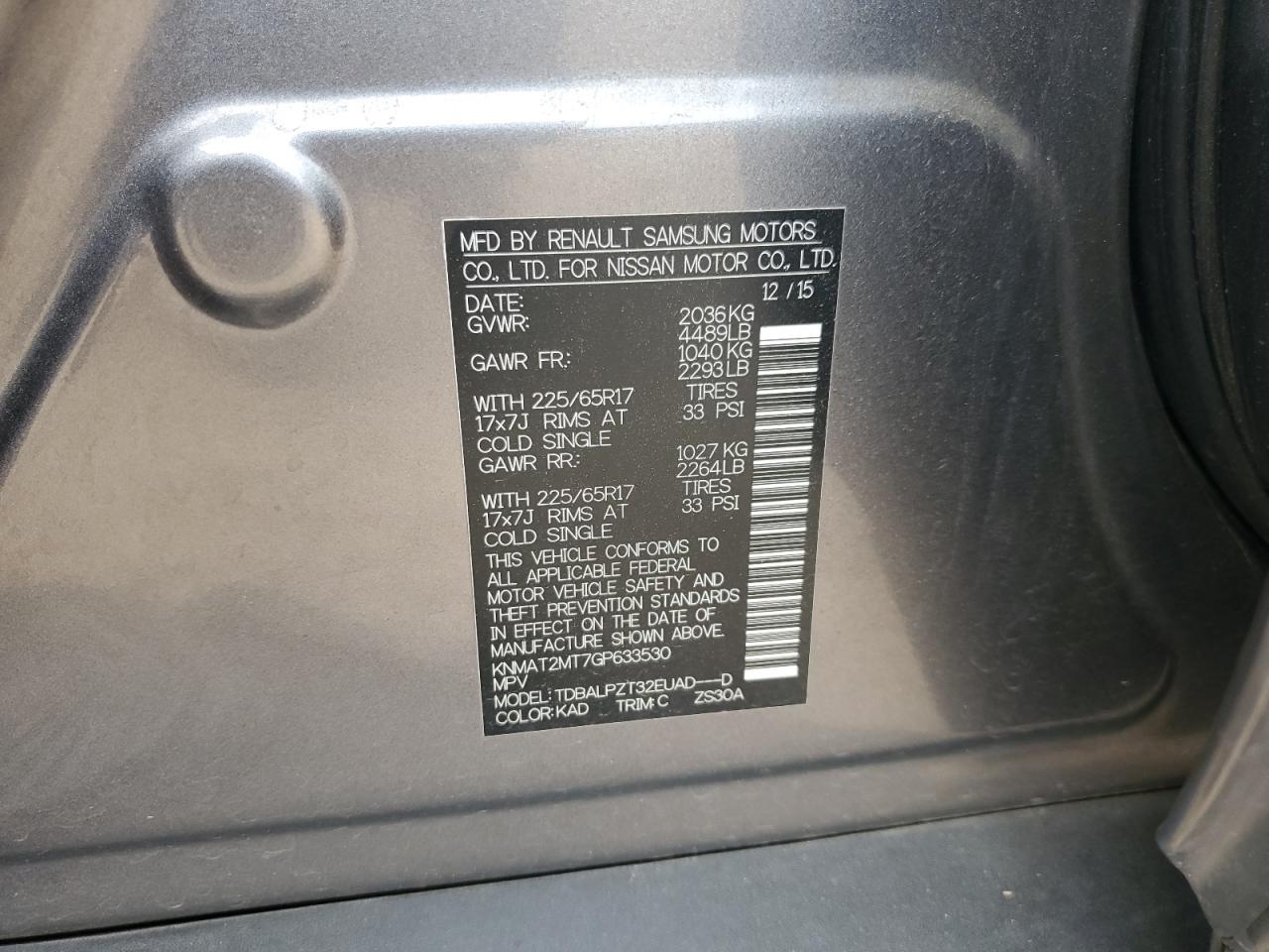 Nissan Rogue S Image 4