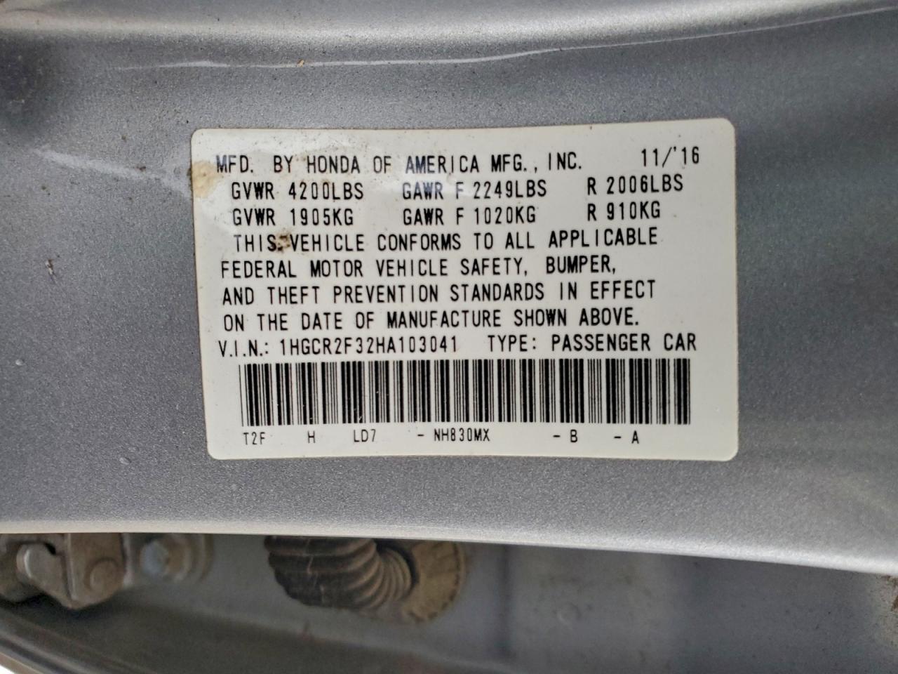 Honda Accord Lx Image 10