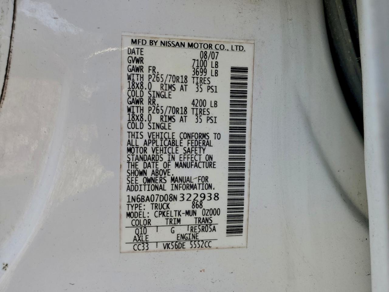 Nissan Titan Xe Image 2