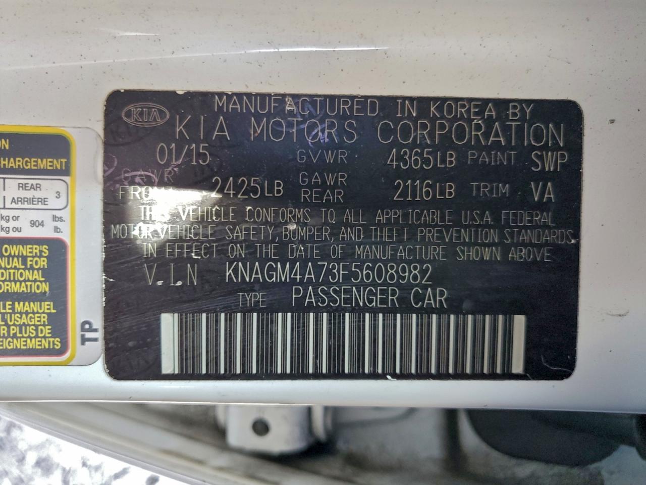 Kia Optima Lx Image 6