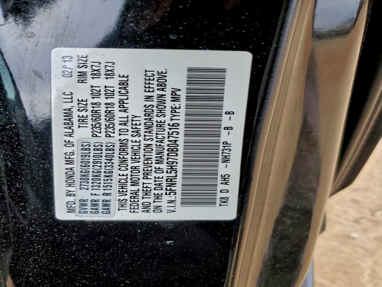 Honda Odyssey Touring Image 13