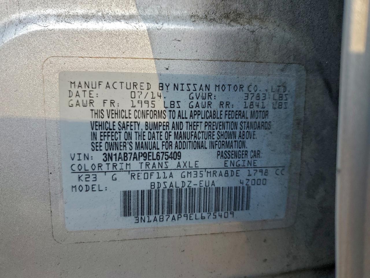 Nissan Sentra S Image 10