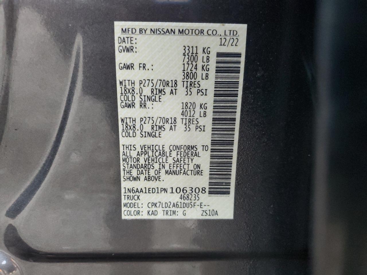 Nissan Titan Sv Image 12