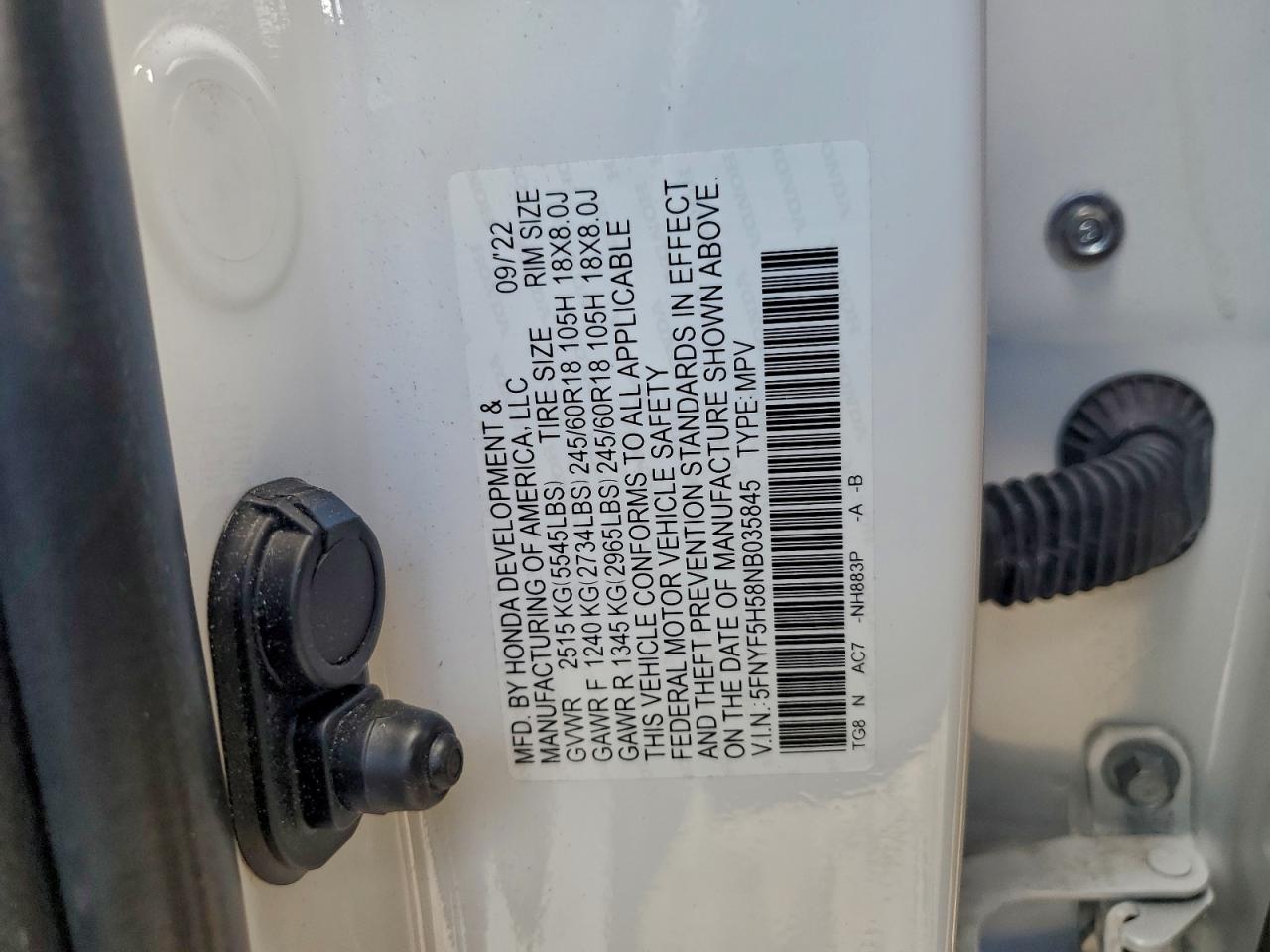 Honda Pilot Exl Image 8