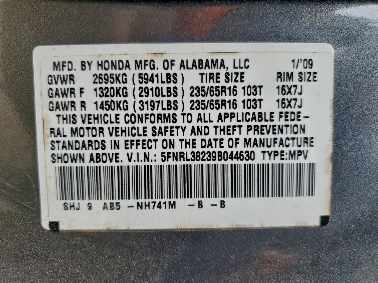 Honda Odyssey Lx Image 11