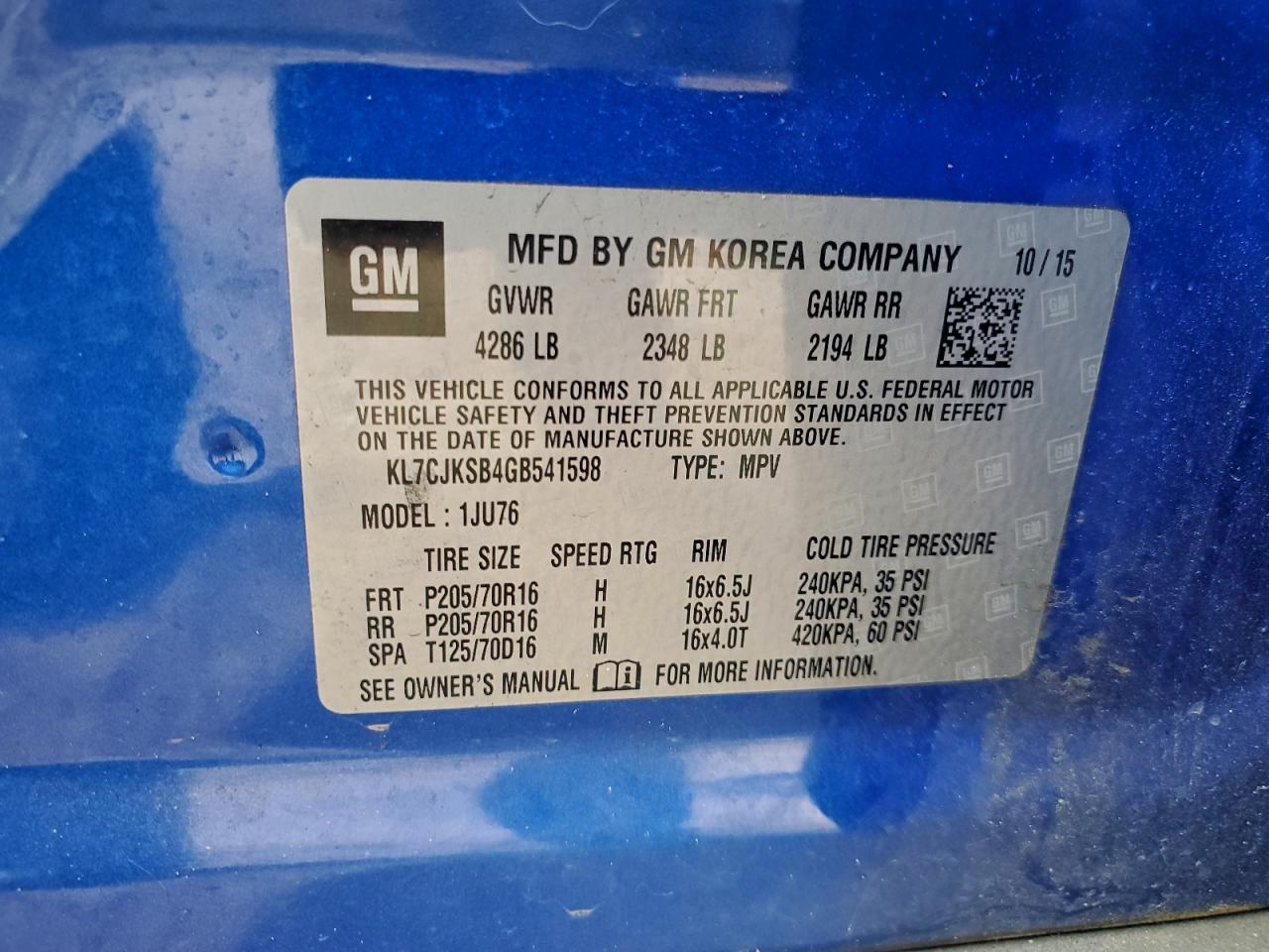 Chevrolet Trax Ls Image 12