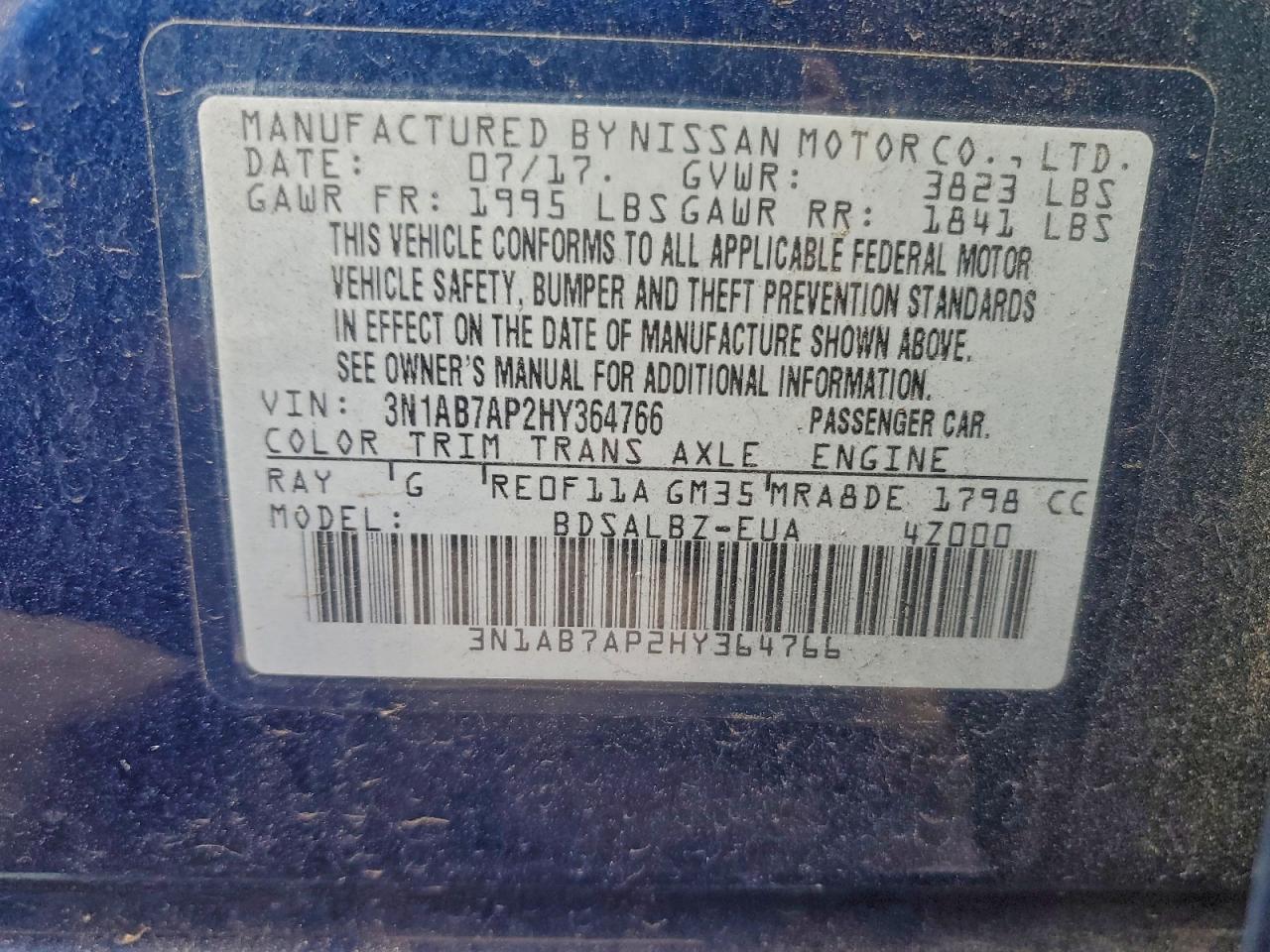 Nissan Sentra S Image 3